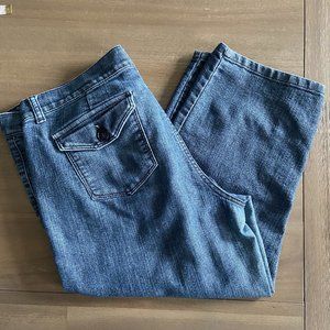 3/$20 Daisy Fuentes Denim Crop Pants size 14